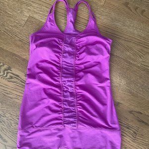 ZELLA Ruched Magenta Tank workout top Size women's Small